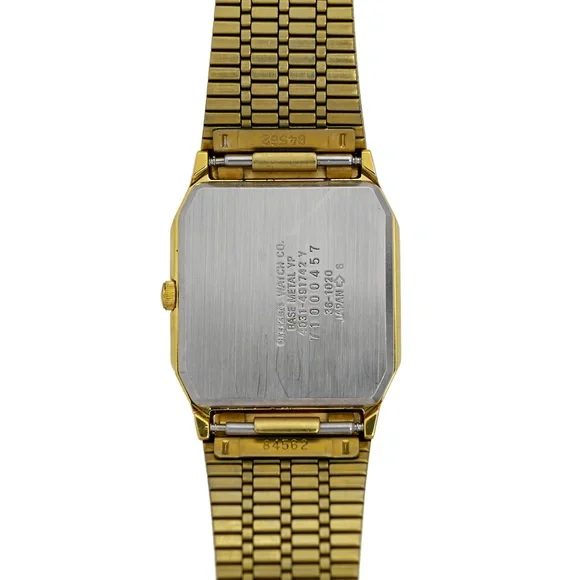 Citizen Vintage Gold Plated 1980's Tank Wrist Watch Quartz - Picture 8 of 8